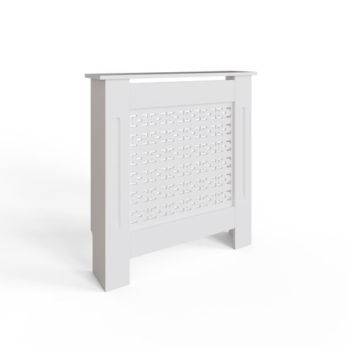 White radiator cover - white,