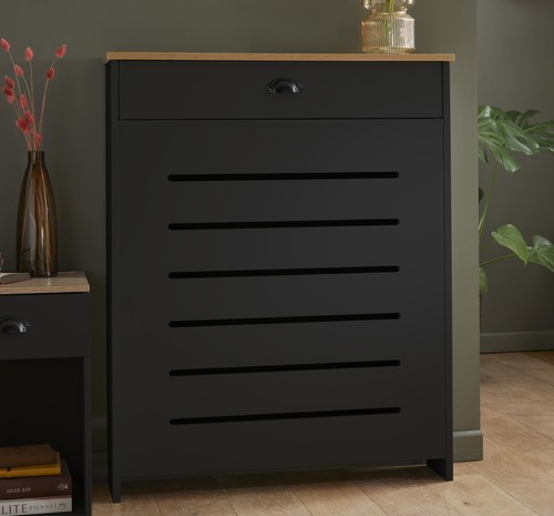 Black radiator cover - radiator, small