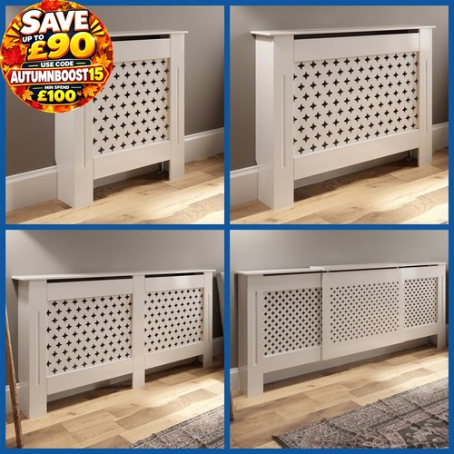 White radiator cover - white,