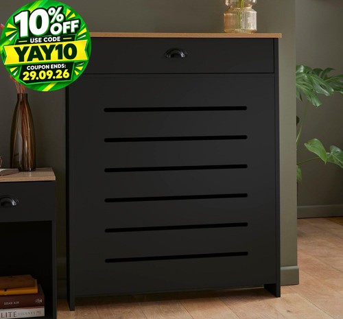 Black radiator cover - cover, cabinet