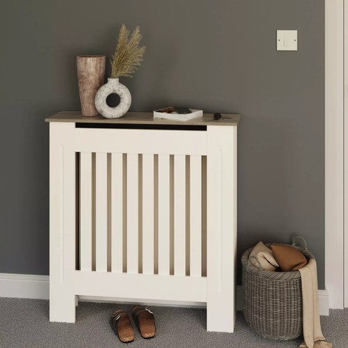 Small white radiator cover - white,