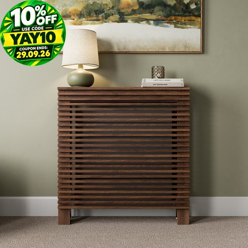 Radiator cover walnut modern - radiator,