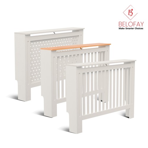 White radiator cover - white, mdf