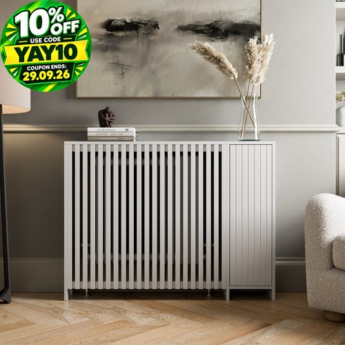 Radiator cover white modern - radiator,